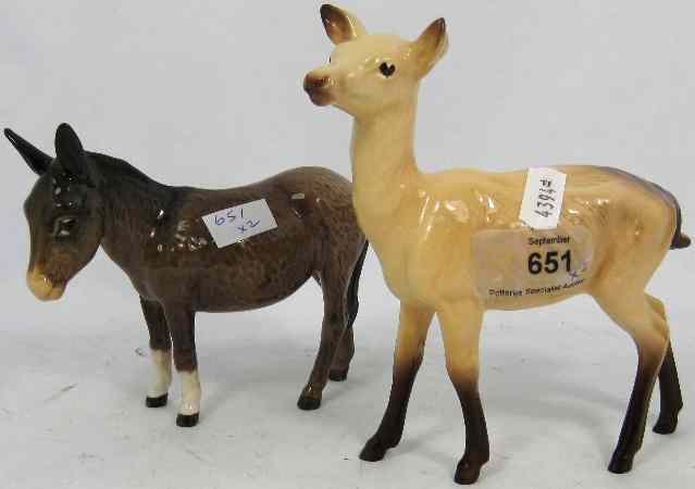 Appraisal: Beswick Models Donkey B And Doe A Both Boxed