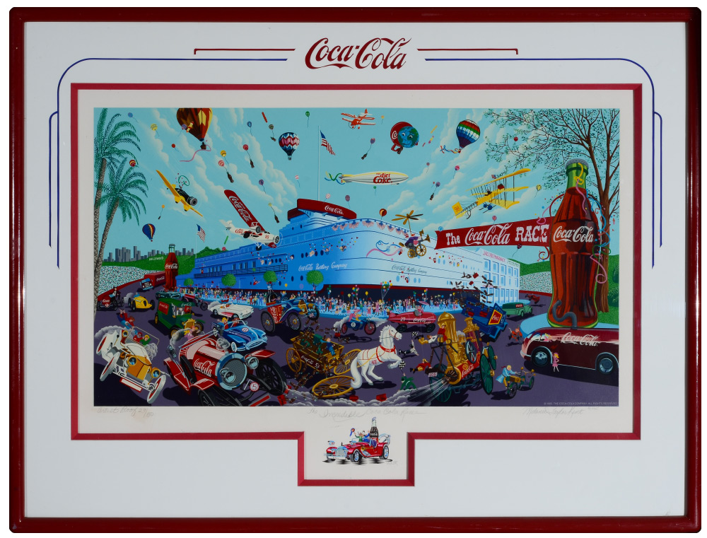 Appraisal: KENT Melanie Taylor American th st C ''The Incredible Coca-Cola