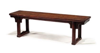 Appraisal: Chinese jumu bench th century Of rectangular form the heavy