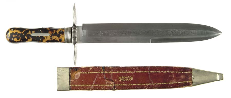 Appraisal: EXCEPTIONAL EXTRAORDINARY EXHIBITION QUALITY GEORGE WOSTENHOLM SONS LARGE BOWIE KNIFE