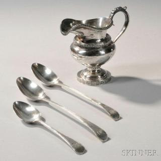 Appraisal: Four Silver Table Items America and England late th early