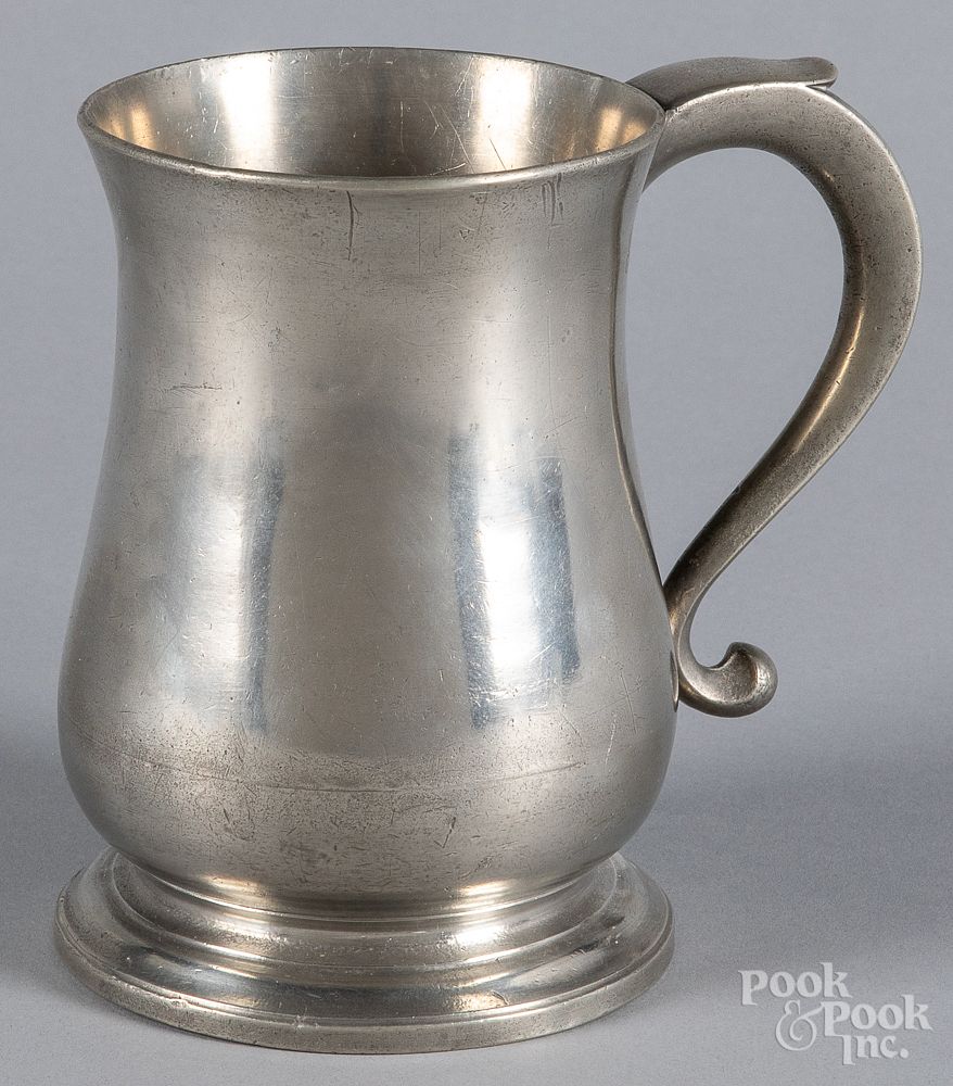 Appraisal: English pewter mug by Townsend and Compton English pewter mug