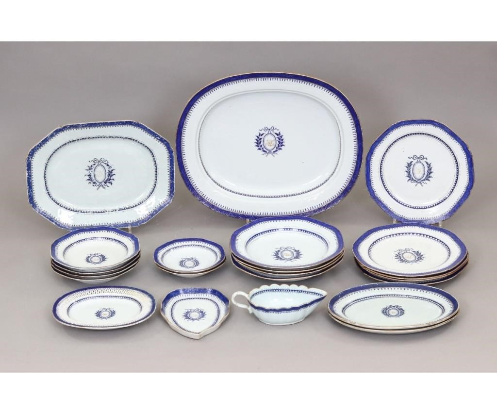 Appraisal: Lardner family Philadelphia Chinese export partial dinner service circa each