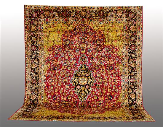 Appraisal: Persian Kerman carpet ' x '