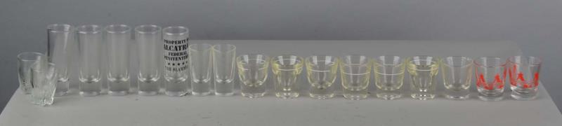 Appraisal: Lot of Shot Glasses Various styles and sizes Condition Excellent