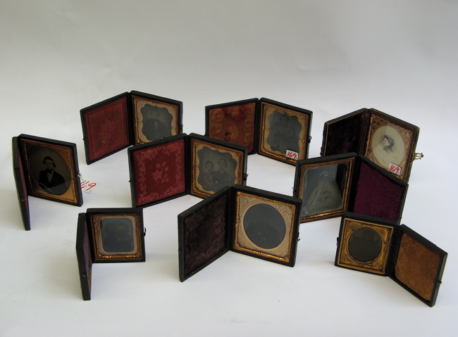 Appraisal: COLLECTION OF DAGUERREOTYPES TIN TYPES in small and medium sizes