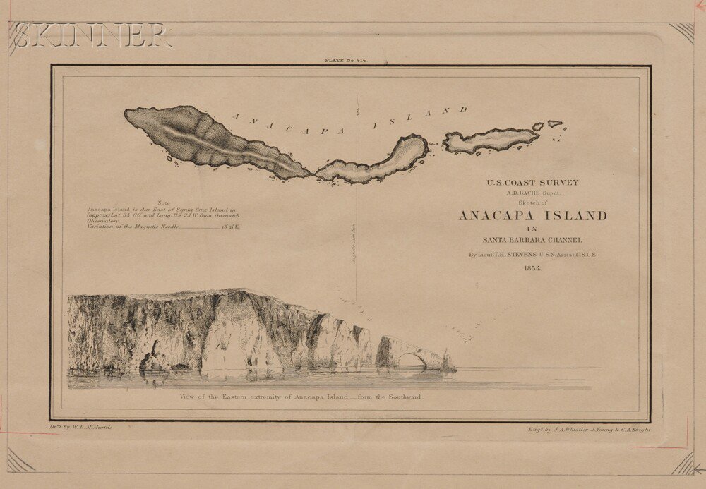 Appraisal: James Abbott McNeill Whistler American - Anacapa Island Kennedy app