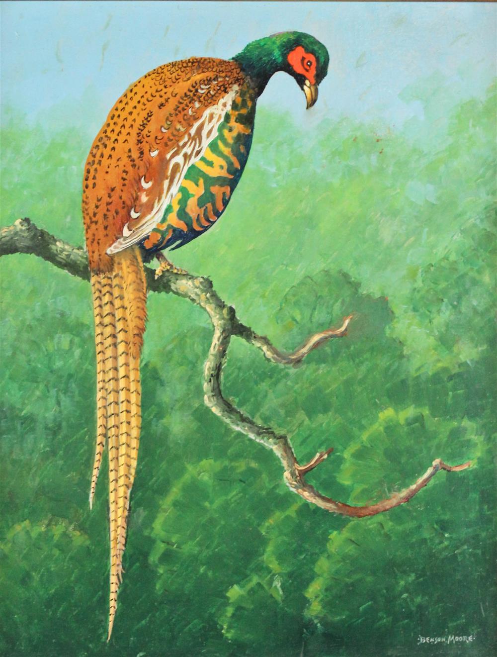 Appraisal: BENSON BOND MOORE AMERICAN PRINCE CHARLES PHEASANT Oil on canvas