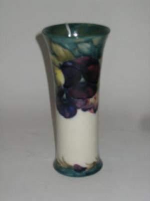 Appraisal: A MOORCROFT POTTERY VASE of tapering form tube lined in