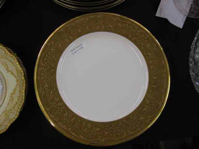 Appraisal: Noritake Bone China Plates fancy gold border ''White Palace'' ''