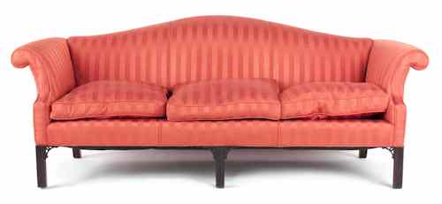 Appraisal: George III style mahogany sofa h w Provenance The Estate