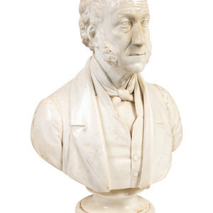 Appraisal: John Denton Crittendon English - Bust of Mr George Soanes