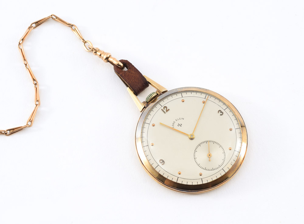 Appraisal: K LORD ELGIN OPEN FACE POCKET WATCH Serial number U