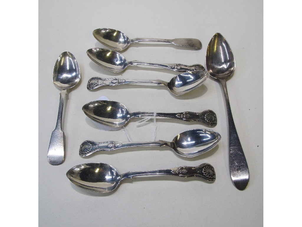 Appraisal: Lot comprising five Victorian silver spoons Glasgow two others Edinburgh