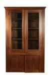 Appraisal: CORNER CUPBOARD - th c walnut corner cupboard top section