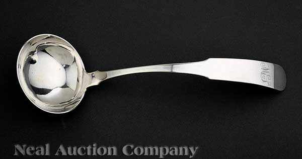 Appraisal: A Maryland Coin Silver Soup Ladle Frederick Nusz Fredericktown MD