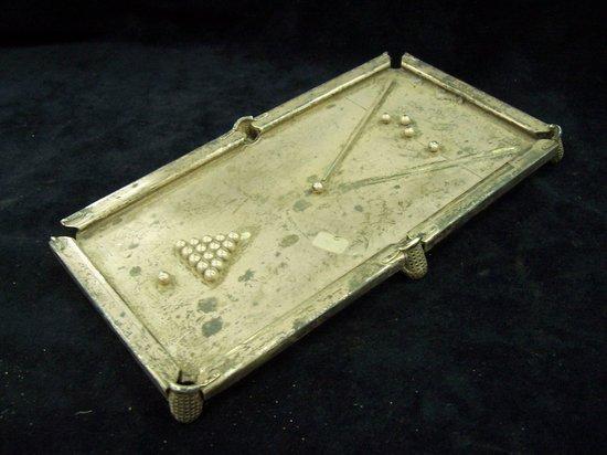 Appraisal: A snooker trophy modelled as a snooker table the balls