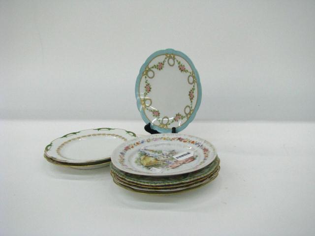 Appraisal: Group of Antique Porcelain Plates - '' diameter with various