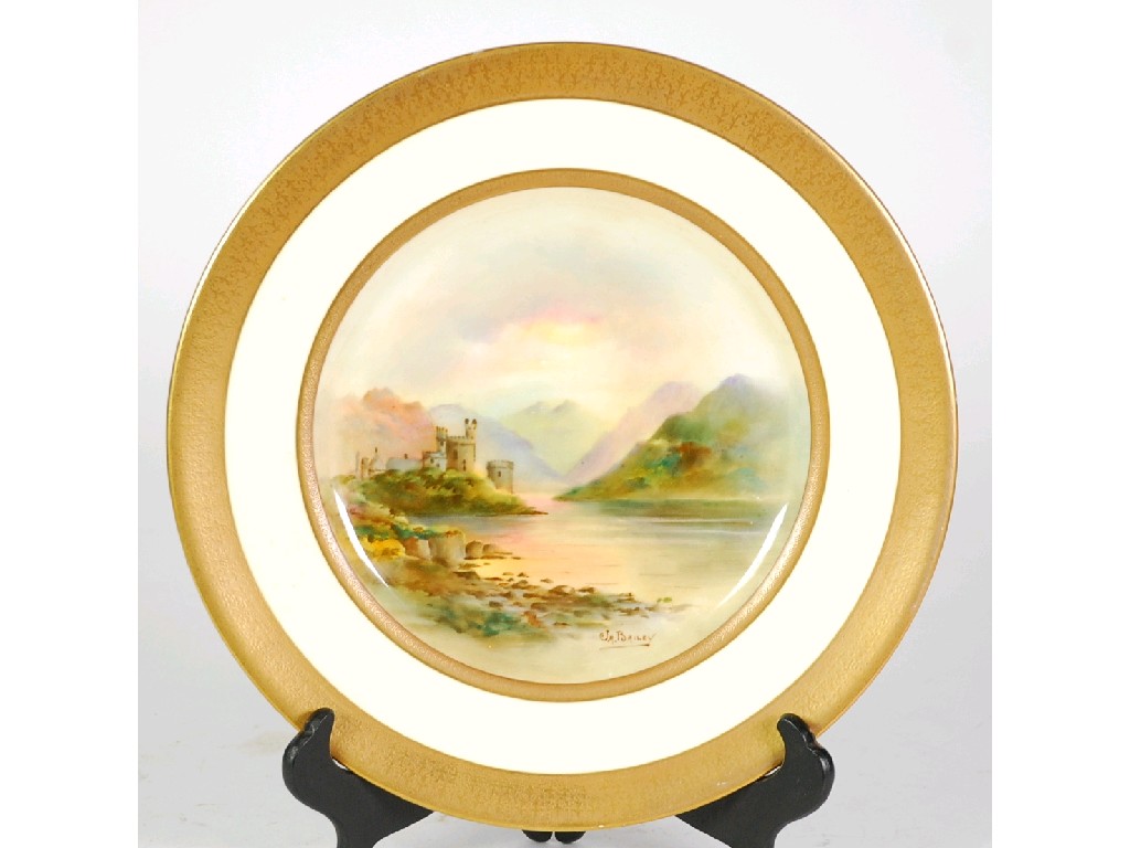 Appraisal: ROYAL DOULTON HAND PAINTED CHINA PLATE by J A Bailey