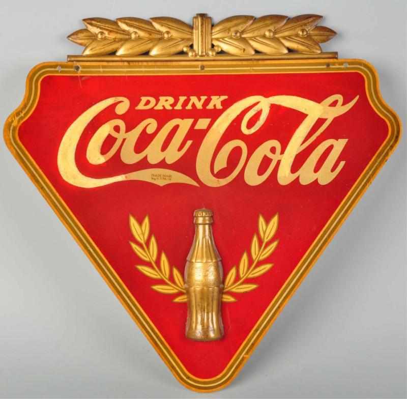 Appraisal: Plywood Coca-Cola Sign s Made by Kay Displays This example