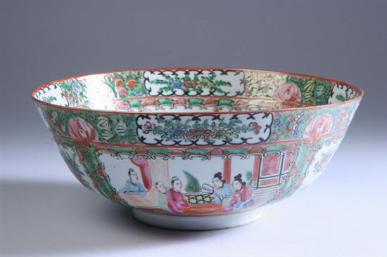 Appraisal: CHINESE FAMILLE ROSE PORCELAIN BOWL th century - in diam