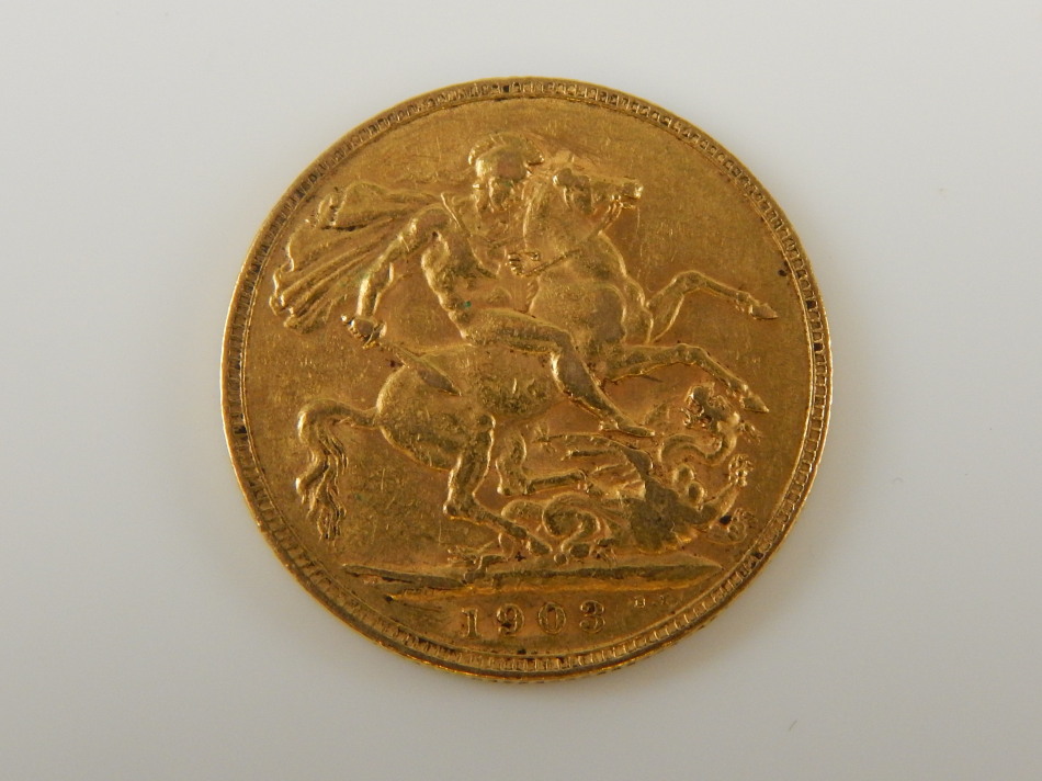 Appraisal: An Edward VII full gold sovereign dated