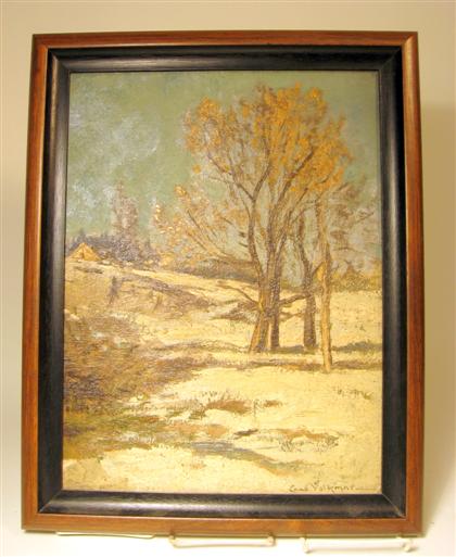 Appraisal: CHARLES VOLKMAR AMERICAN - winter landscape