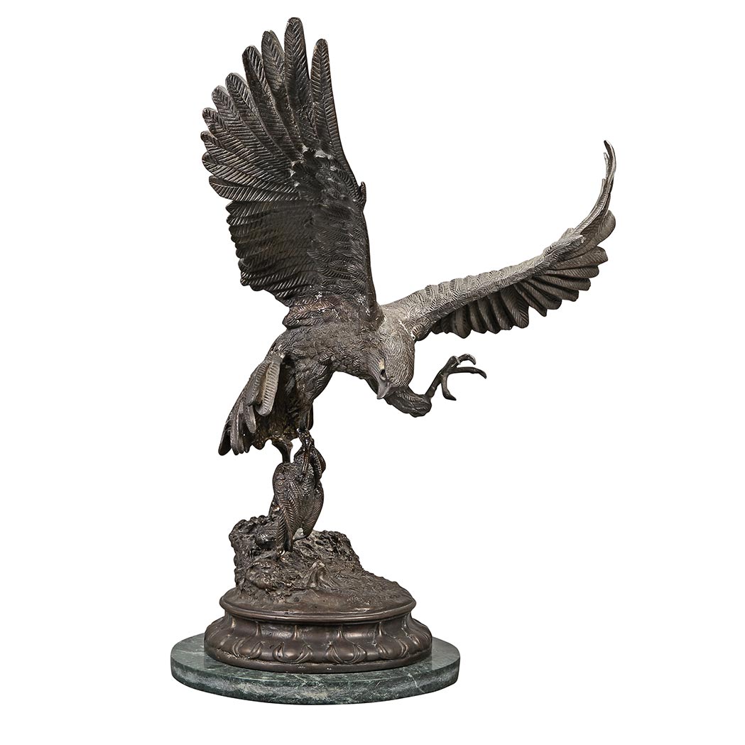 Appraisal: Bronze Figure of an Eagle After a model by J