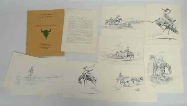 Appraisal: Charles Marion Russell limited edition copies ''A Portfolio of Ten