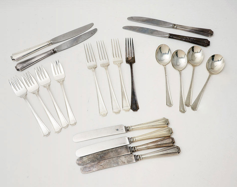 Appraisal: GORHAM FAIRFAX STERLING FLATWARE SERVICE FOR pieces in the Fairfax