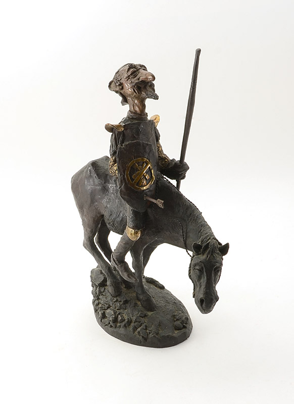 Appraisal: BRAGG Charles American - Don Quixote Bronze '' H X