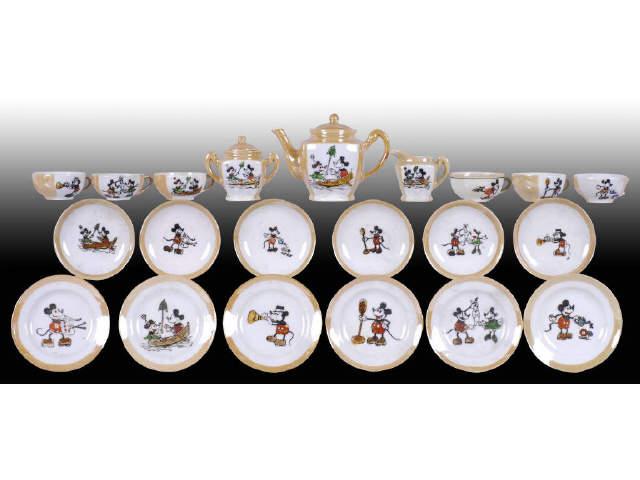 Appraisal: Japanese Walt Disney Mickey Minnie Tea Set Description Original box