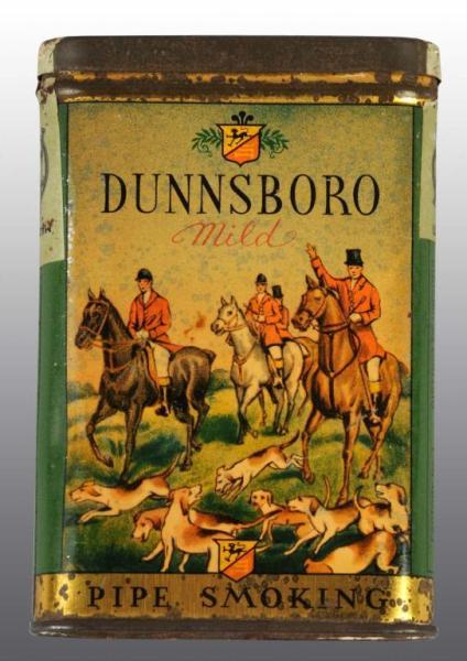 Appraisal: Dunnsboro Vertical Pocket Tobacco Tin Description Marked Tin Deco Solid