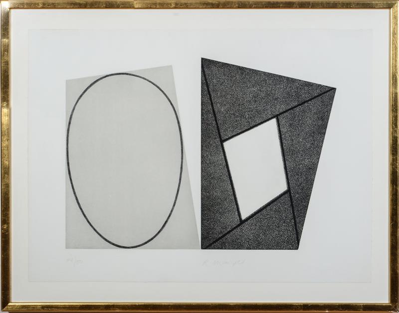 Appraisal: ROBERT MANGOLD b FRAMES AND ELIPSES A B AND C