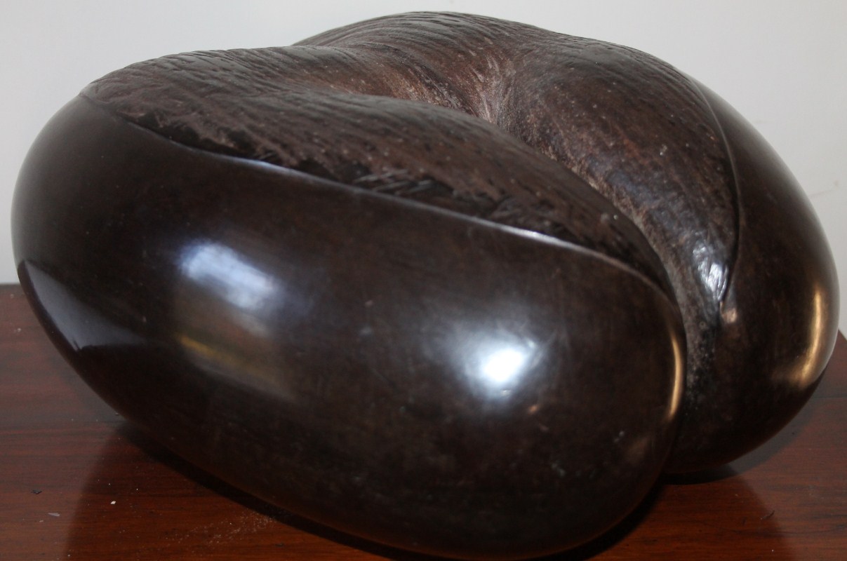 Appraisal: A Coco de Mer Lodoicea Maldivica carved as a female