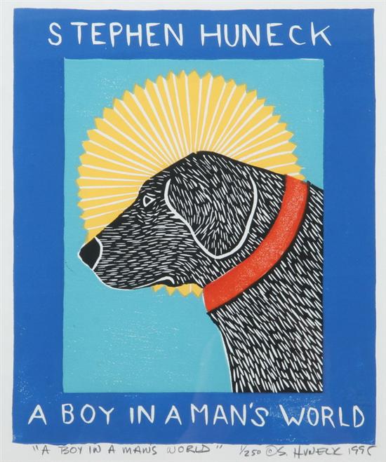 Appraisal: STEPHEN HUNECK American th century A BOY IN A MAN'S