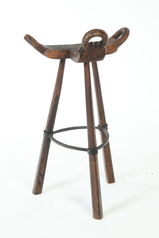 Appraisal: BIRTHING STOOL European th century or earlier mixed woods including