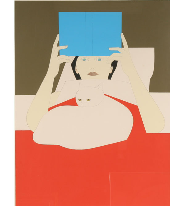 Appraisal: Will Barnet American Woman Reading Color screenprint Pencil signed and