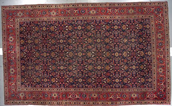 Appraisal: A Tabriz carpet Northwest Persia early th century size approximately