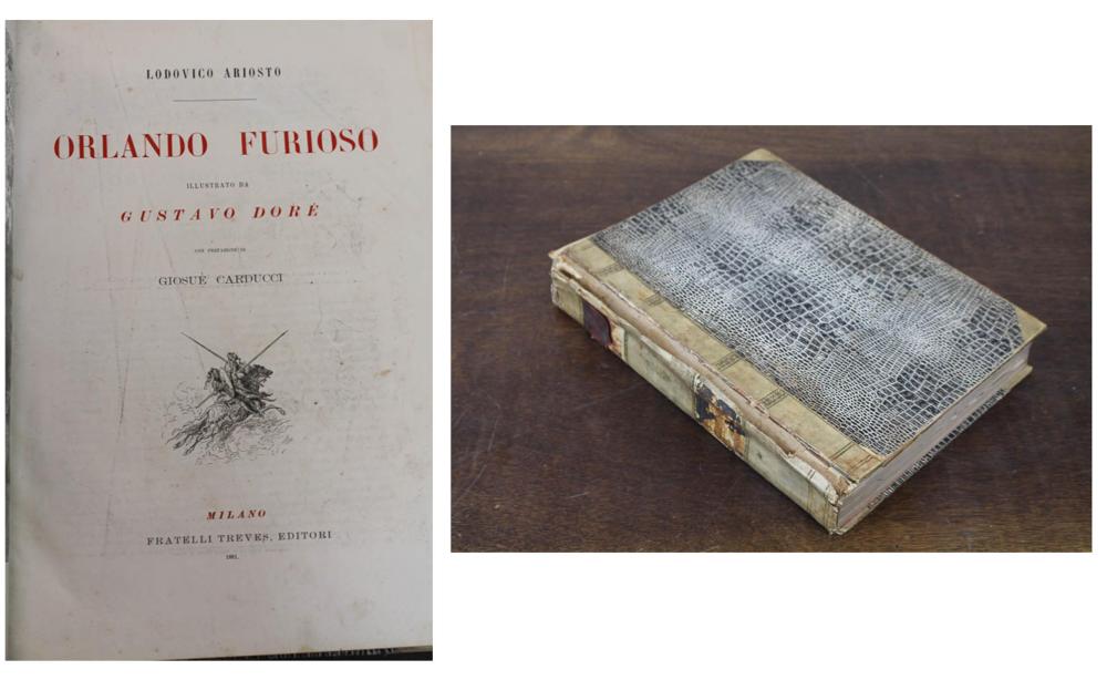 Appraisal: COLLECTIBLE BOOK ORLANDO FURIOSO epic poem by Ludovico Ariosto Italy