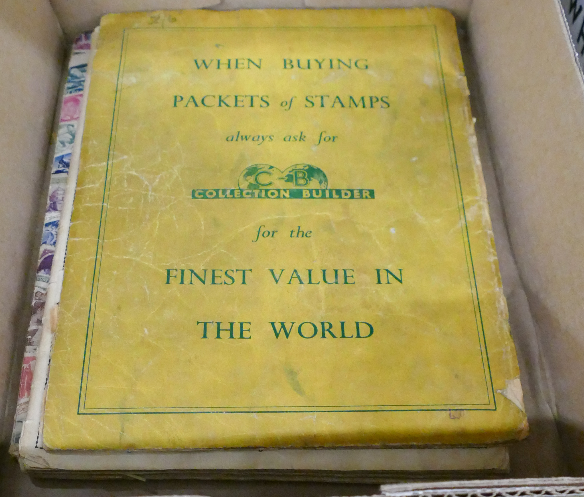 Appraisal: Box Old Stamp Albums