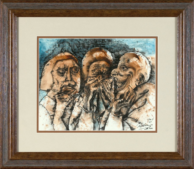 Appraisal: Noel Rockmore American New Orleans - Three Figures mixed media