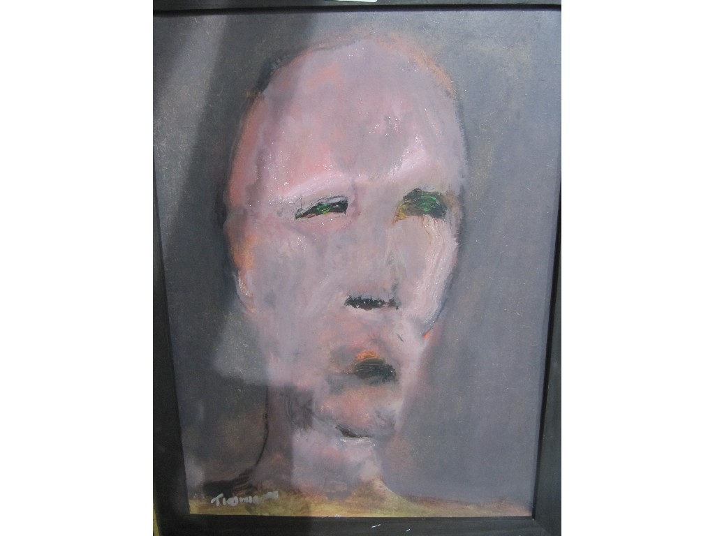 Appraisal: DOUGLAS THOMSON Oil on board 'Henchman' signed