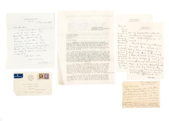 Appraisal: Sale Lot ELIOT T S Autographed letter signed T S