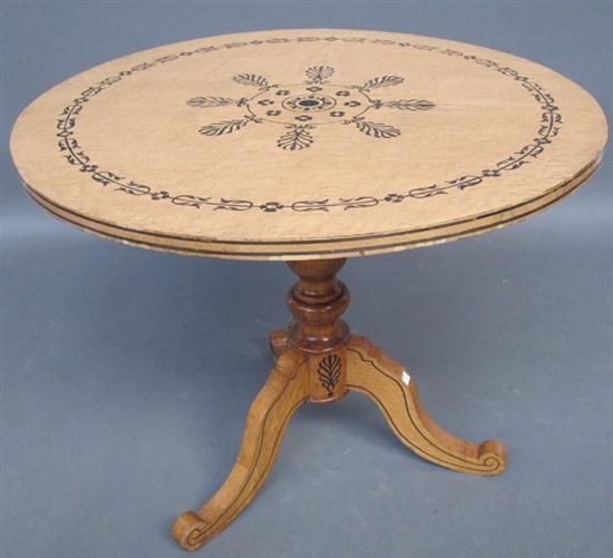 Appraisal: TH C DIRECTOIRE PEDESTAL TABLE