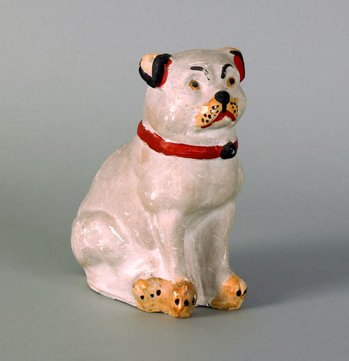 Appraisal: Chalkware dog bank late th c h