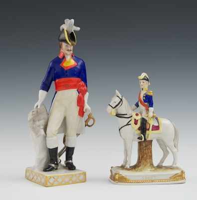 Appraisal: A Lot of Two Porcelain Figures Including Soult Figure of