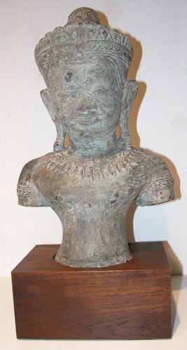 Appraisal: Artist Cast Metal Buddha School Title Cast Metal Bust of