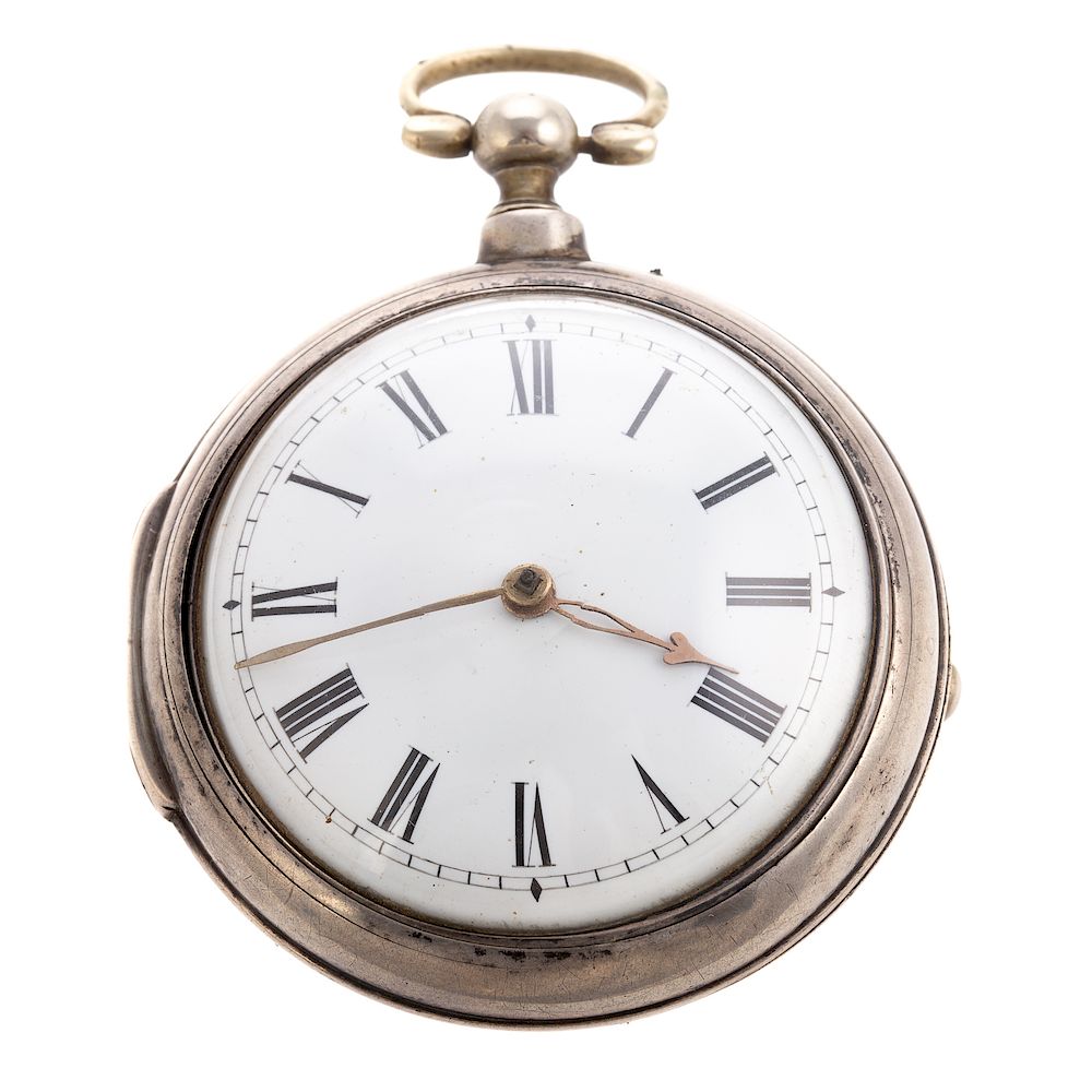 Appraisal: A Gentlemen's Early English Pocket Watch Silver pair case English