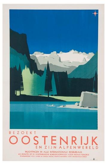 Appraisal: WAGULA Hanns - OOSTENRIJK EN ZIJN ALPENWERELD lithograph in colors